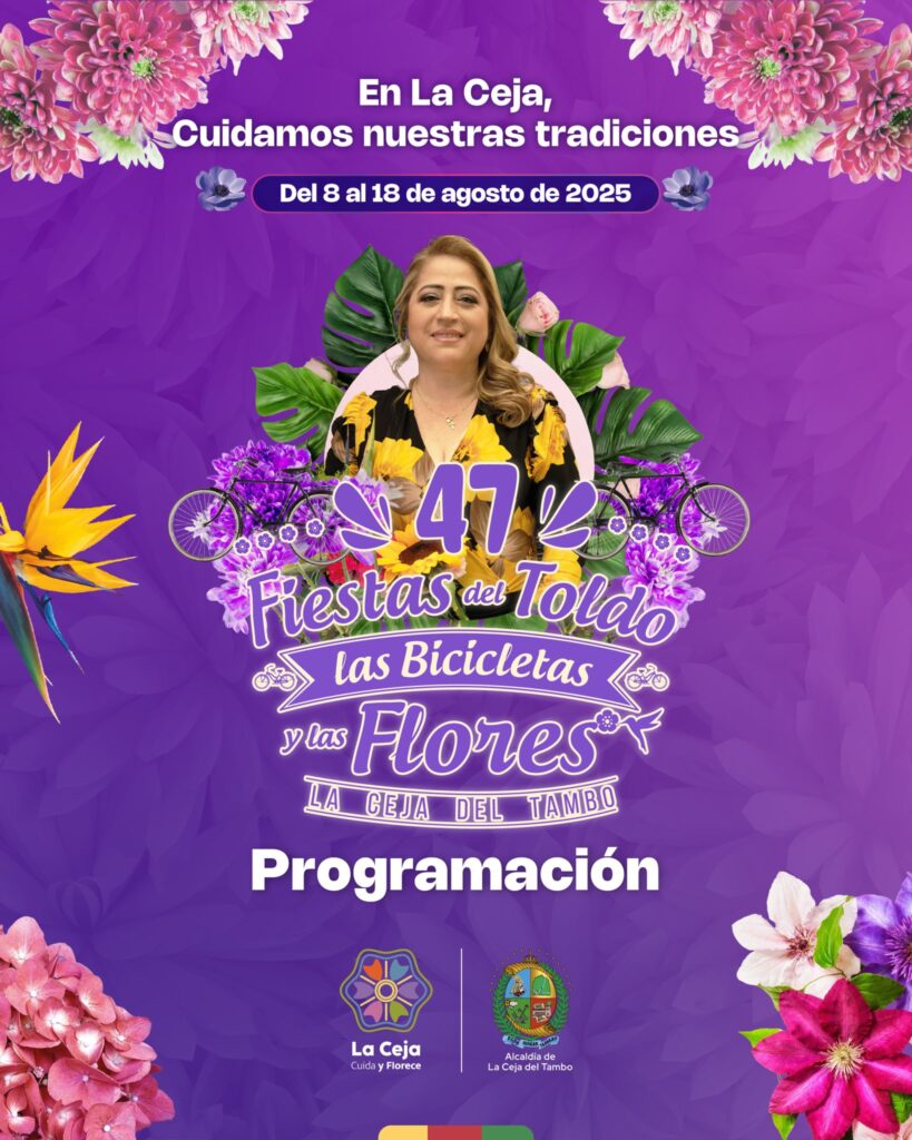 En La Ceja se viven las Fiestas del Toldo, las Bicicletas y las Flores